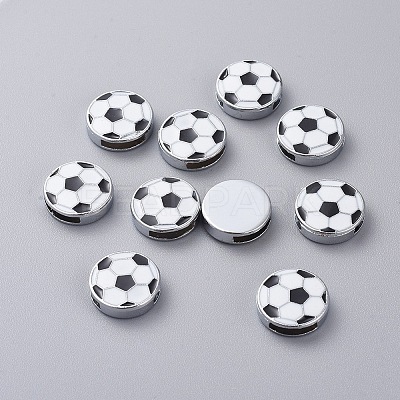 Zinc Alloy Slide Charms ENAM-WH0047-17-1