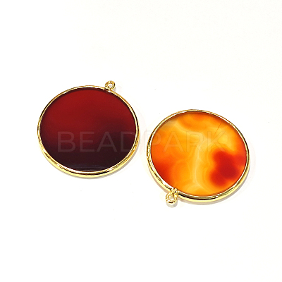 Natural Carnelian/Red Agate Pendants G-E526-10H-1