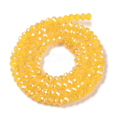 Baking Electroplate Glass Beads Strands DGLA-A039-J2MM-B13-1