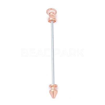 Alloy Bar Beadable Keychain for Jewelry Making DIY Crafts KEYC-A015-01RG-1
