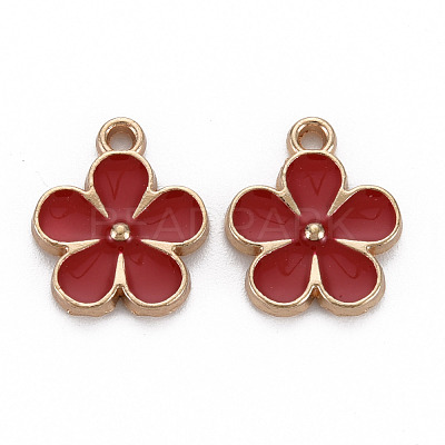 Alloy Enamel Pendants ENAM-N055-033E-NR-1