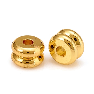 Long-Lasting Plated Brass Spacer Beads KK-D160-21G-1