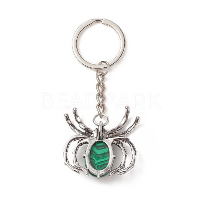 Spider Gemstone Pendant Keychain KEYC-C015-01-1