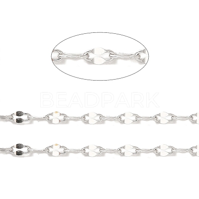 Tarnish Resistant 304 Stainless Steel Dapped Chains STAS-B040-01P-1
