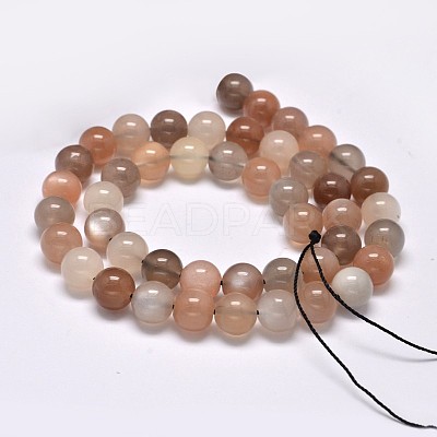 Grade AA Natural Multi-Moonstone Bead Strands G-M296-01-8mm-1