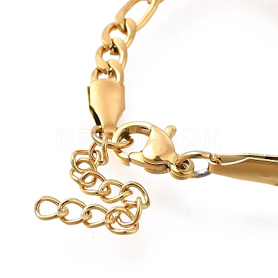 304 Stainless Steel Kids Bracelets BJEW-M233-07G-1