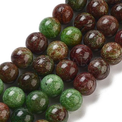 Natural Green Opal Beads Strands G-H045-A03-10MM-1