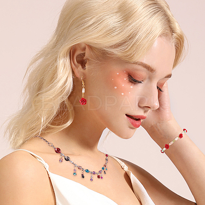 80Pcs 4 Style Dyed Synthetic Coral Beads CORA-GA0001-01-1