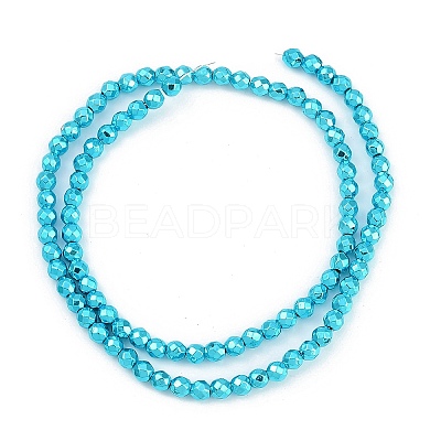 Baking Paint Electroplated Synthetic Non-magnetic Hematite Beads Strands G-H072-A01-01B-1