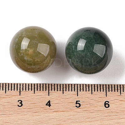 Natural Indian Agate No Hole Sphere Beads G-K353-04D-09-1