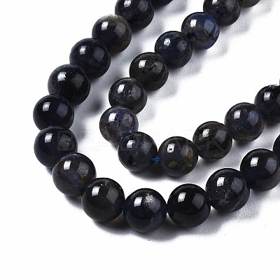 Natural Iolite/Cordierite/Dichroite Beads Strands X-G-S376-005A-1