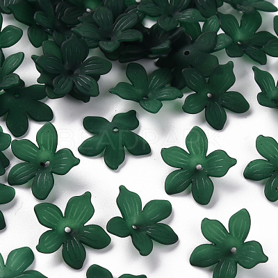 Frosted Acrylic Bead Caps MACR-S371-05A-735-1