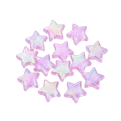 Eco-Friendly Transparent Acrylic Beads TACR-YW0001-01D-1