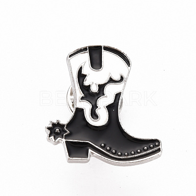Rack Plating Alloy Enamel Brooches JEWB-S011-138-NR-1