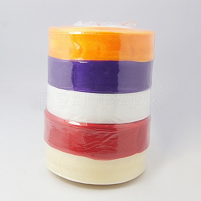 Sheer Organza Ribbon ORIB-RS25mmY-1