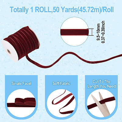 Single Face Velvet Ribbon SRIB-TAC0007-01A-03-1