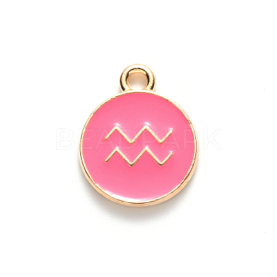 Alloy Enamel Pendants X-ENAM-S124-01B-03J-1