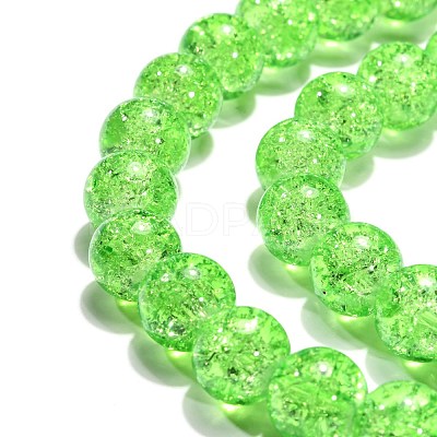 Mixed Crackle Glass Bead Strands GGC10mm-1