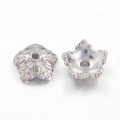 Tibetan Style Bead Caps TIBEB-A24621-P-LF-1