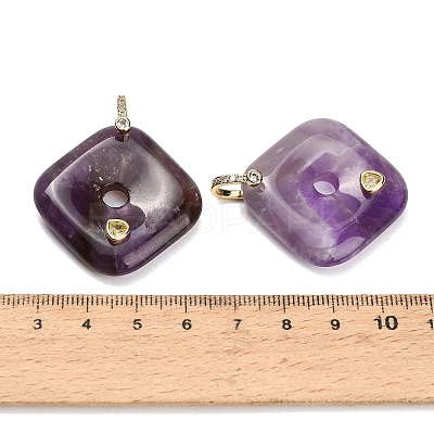 Natural Amethyst Pendants GG-CBA4625-04G-03-1