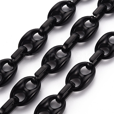 Handmade Opaque Acrylic Coffee Bean Chains CHAC-ZX0001-01D-1