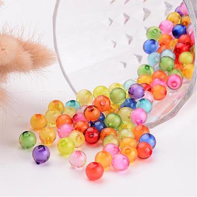 Transparent Acrylic Beads TACR-S092-8mm-M-1