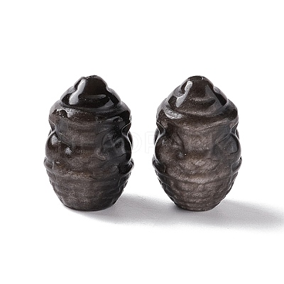 Natural Silver Obsidian Beads G-G859-14-1