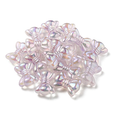 UV Plating Luminous Transparent Acrylic Beads OACR-P010-08D-1