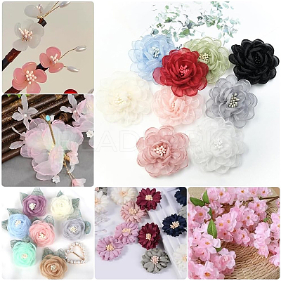 Gypsum with Cotton Cord Artificial Flower Core LS-DIY-WH20007-36A-05-1