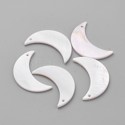 Plated Freshwater Shell Pendants SHEL-S269-20A-1