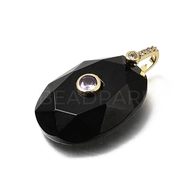 Natural Obsidian Pendants GG-CBA7610-06G-07-1