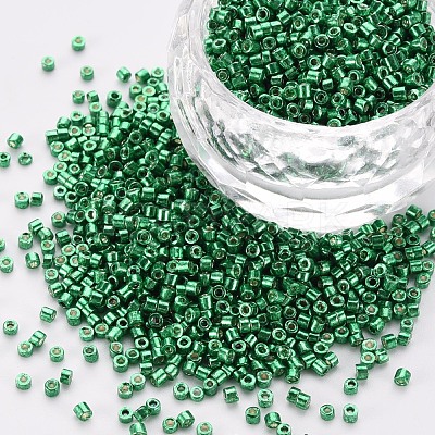 Plated Glass Cylinder Beads SEED-S047-E-002-1