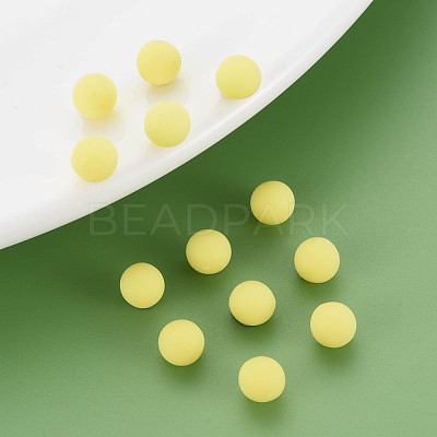 Opaque Acrylic Beads PAB702Y-B01-01-1