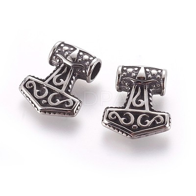 304 Stainless Steel Pendants STAS-P237-01AS-1