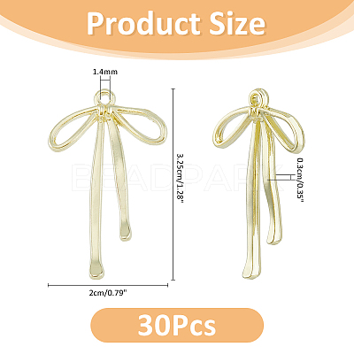 30Pcs Alloy Pendants FIND-FH0010-03G-1