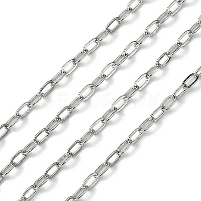 Tarnish Resistant 304 Stainless Steel Cable Chains CHS-L015-15-1