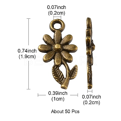 Tibetan Style Alloy Pendants TIBEP-YW0001-03AB-1