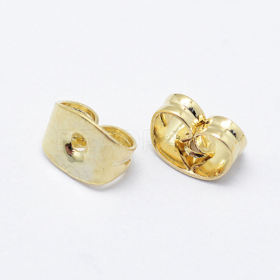 Brass Ear Nuts KK-F727-05G-NF-1