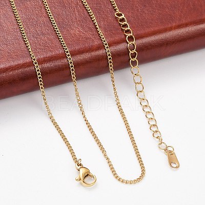 Ion Plating(IP) 304 Stainless Steel Necklaces NJEW-E080-11G-1
