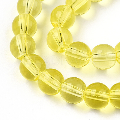 Transparent Glass Beads Strands GLAA-T032-T6mm-12-1