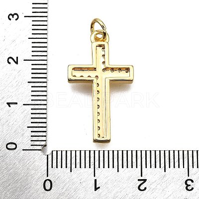 Brass Micro Pave Cubic Zirconia Pendants KK-Z100-42G-03-1