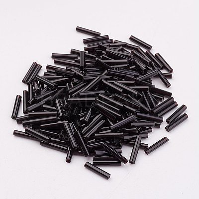 Glass Bugle Beads SEED-E001-9mm-49#-1
