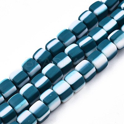 Handmade Polymer Clay Beads Strands CLAY-N010-074-1