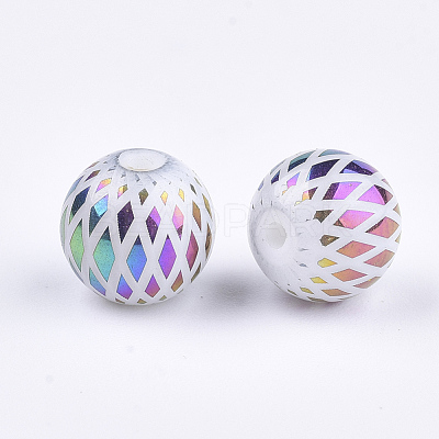 Electroplate Glass Beads EGLA-S178-07E-1