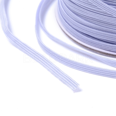 1/8 inch Flat Braided Elastic Rope Cord EC-R030-3mm-01-1
