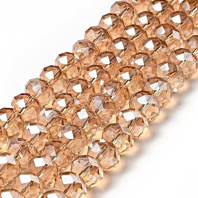 Handmade Imitate Austrian Crystal Faceted Rondelle Glass Beads X-G02YI0Q4-1