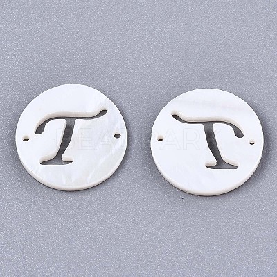Natural Freshwater Shell Links Connectors SHEL-S276-120T-1