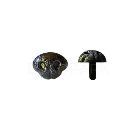 Plastic Craft Safety Screw Dog Noses DOLL-WH0001-02-01-1