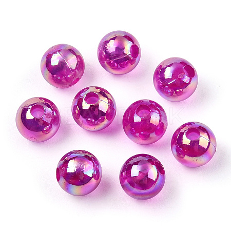 Transparent Acrylic Beads MACR-T046-01E-10-1