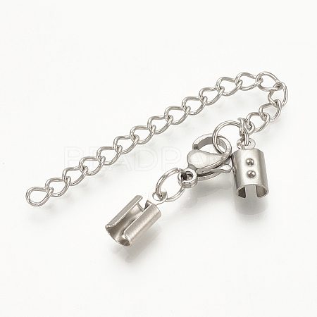 Tarnish Resistant 304 Stainless Steel Chain Extender LS-X-STAS-S076-90-1
